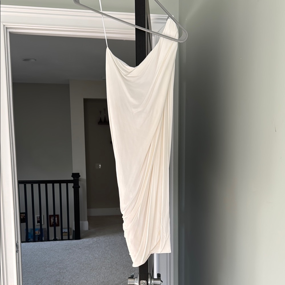 Cut25 White Draped Dress